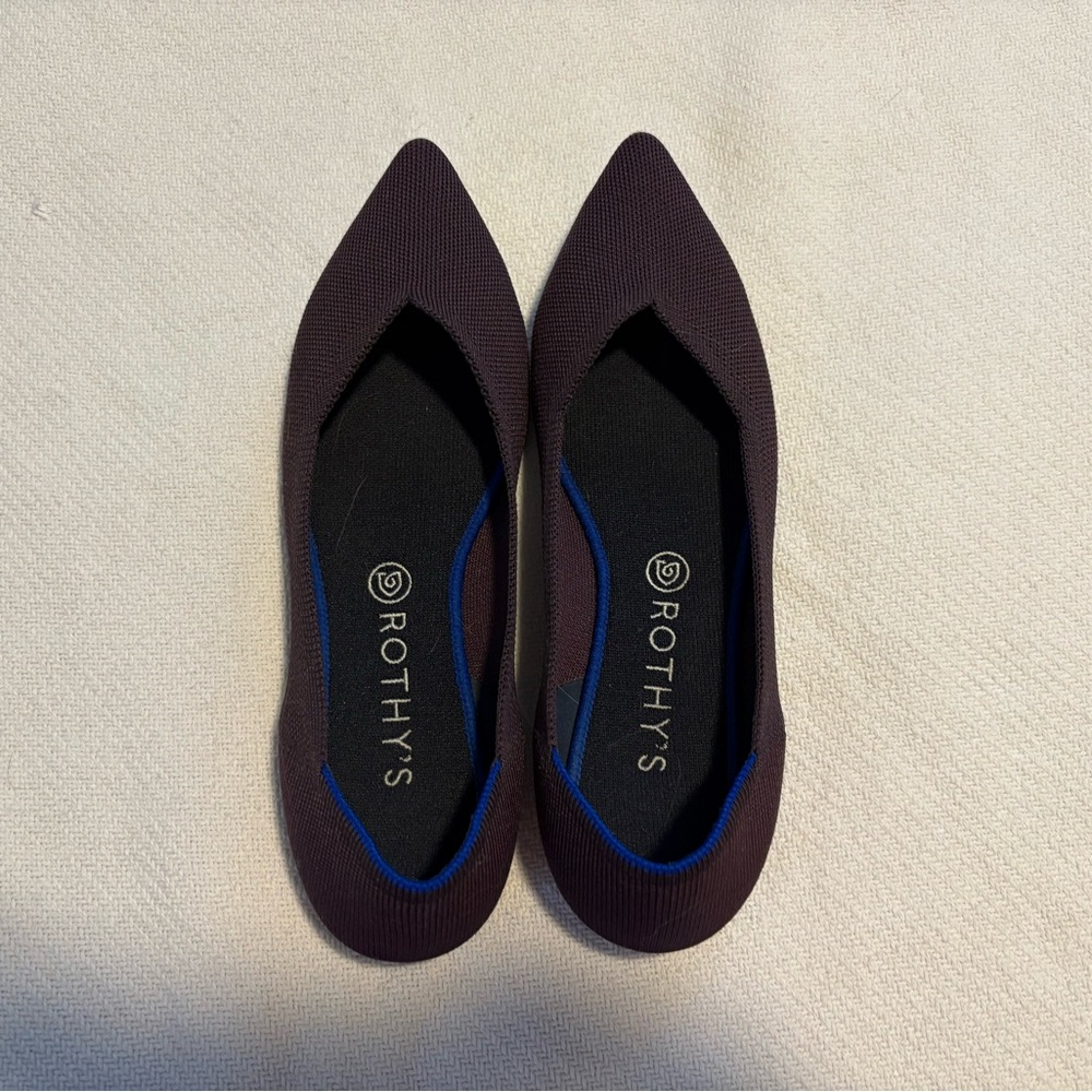 Rothy's Women's Dark Purple Point Flats
